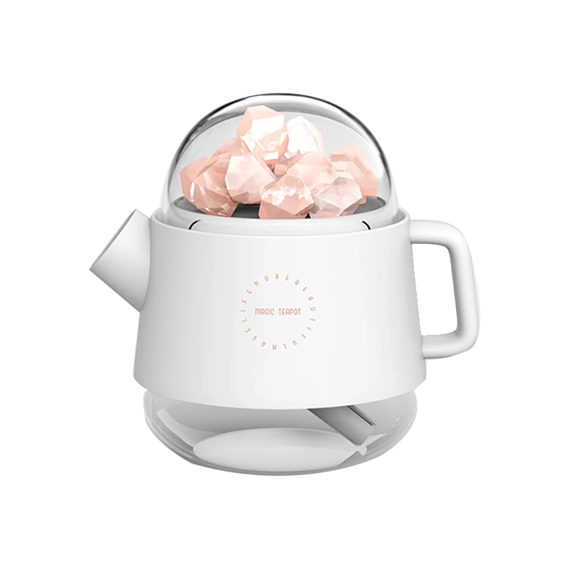

Humidifier USB Wireless Battery Crystal Aroma Diffuser Kettle Salt Stone Aromatherapy Atmosphere Light Essential Oil Diffuser