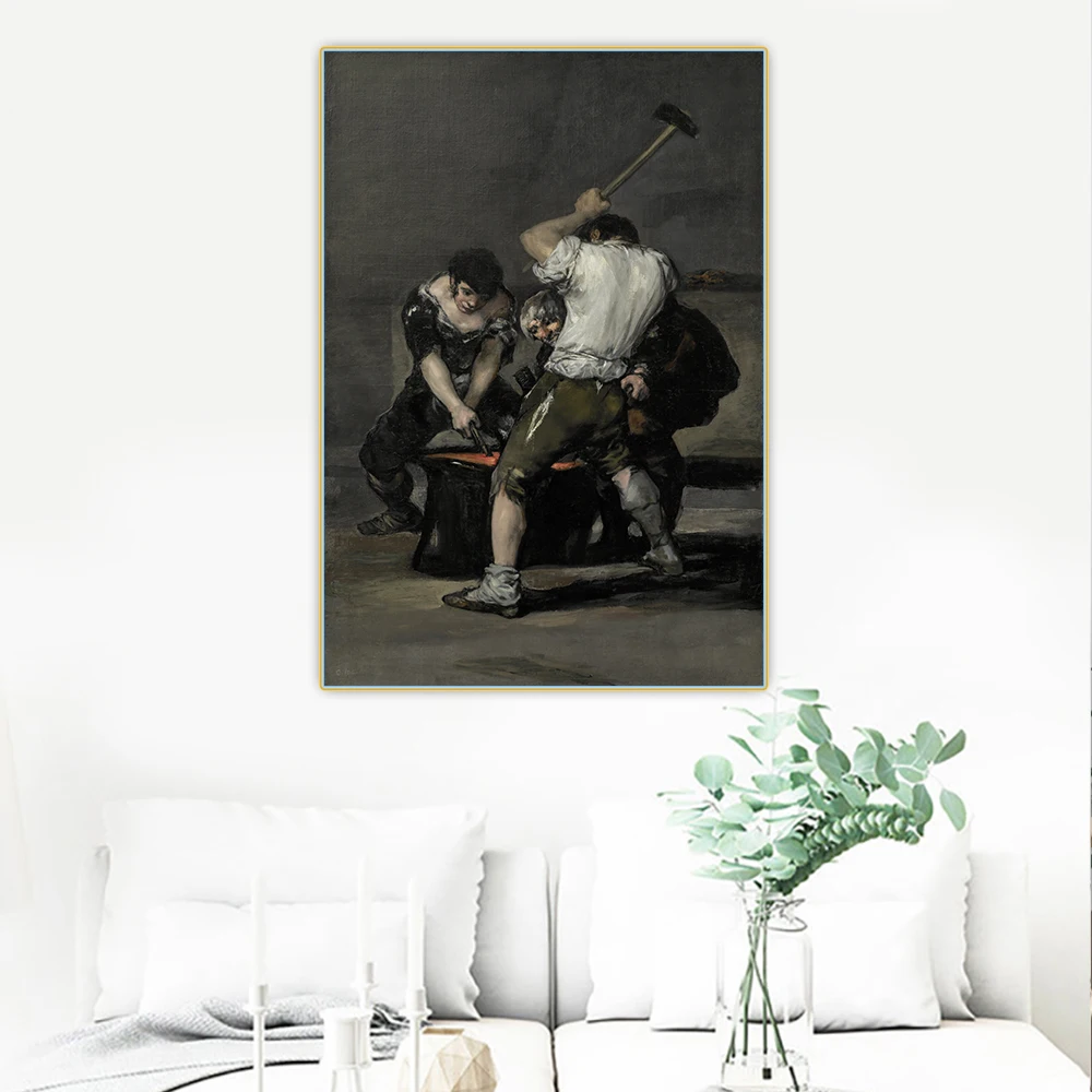 Citon Francisco Goya Canvas The Forge холст искусство Масляная живопись художественное