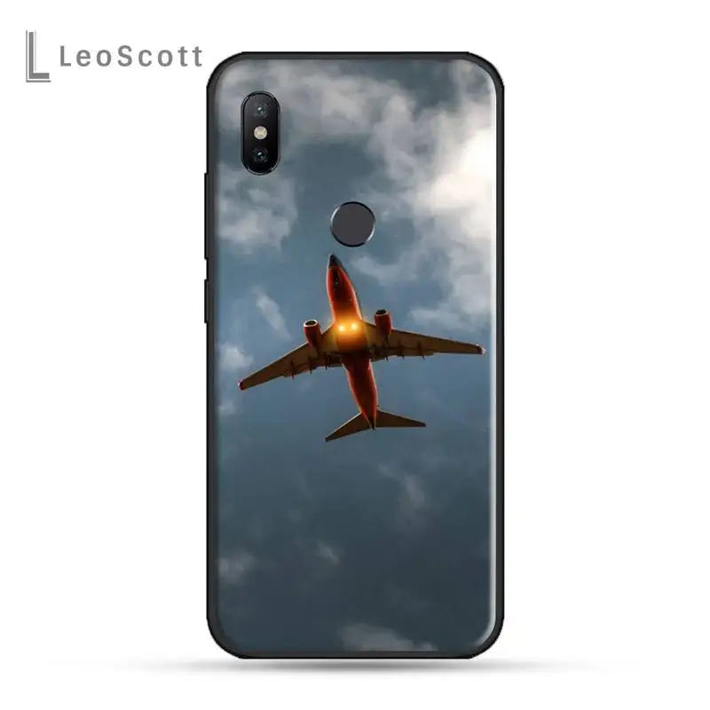 

Airplane fly travel cloud Sky Phone Case For Xiaomi Redmi note 7 8 9 t k30 max3 9 s 10 pro lite