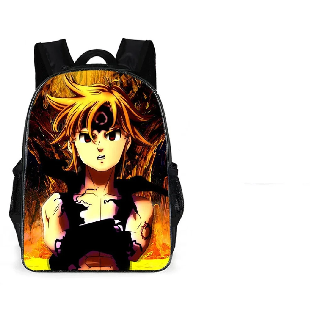 Школьный рюкзак Meliodas с японским мультяшным принтом Семь смертных грехов | Багаж и