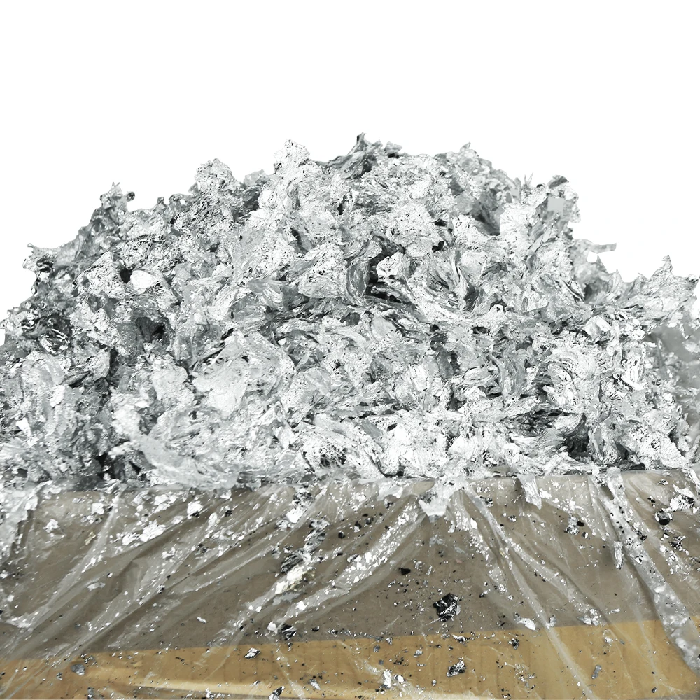 1 кг имитация серебряного листа хлопья алюминиевой фольги осколки для