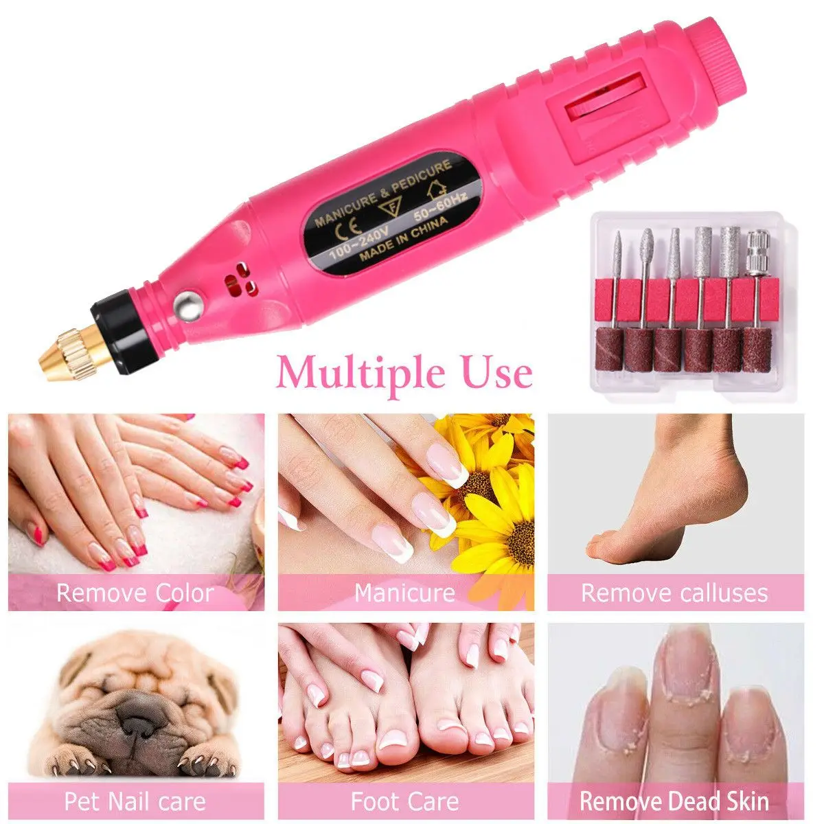 

Portable 20000RPM Electric Nail Drill Kit Machine Polishing Grinder Engraving Pen Manicure Pedicure Nail File Bit Art Equipment