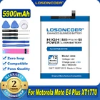 100% Оригинальный аккумулятор LOSONCOER 5900 мАч HE50 для Motorola Moto E4 Plus XT1775 XT1770 XT1771 аккумулятор SNN5989A