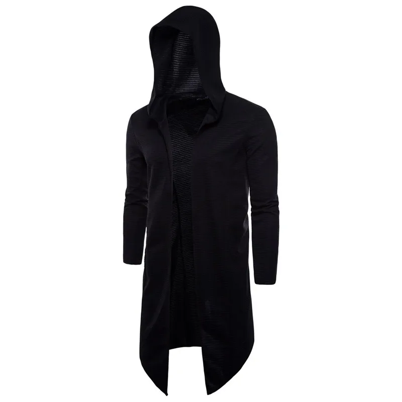 Men's Poncho Cape Hoodie Fashion Coat Pullover Cloak 2020 Brand Black Cardigan Sweatshirt Men Hip Hop Streetwear Hoody Tracksuit