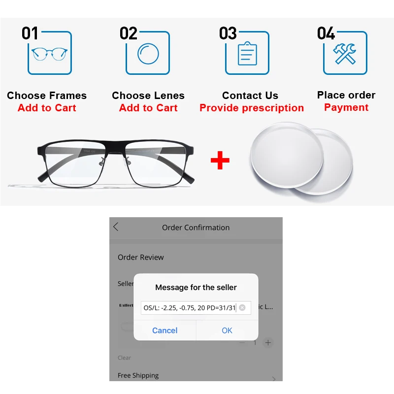 

1.56 1.61 1.67 Progressive Multifocal Lenses Spectacles Lenses Prescription Myopia Hyperopia Resistance Short Middle Far Lens