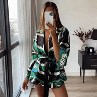 ardm fashion sexy floral print blouse holiday wrap kimono vintage v neck lace up flare sleeve loose shirts chic tops streetwear
