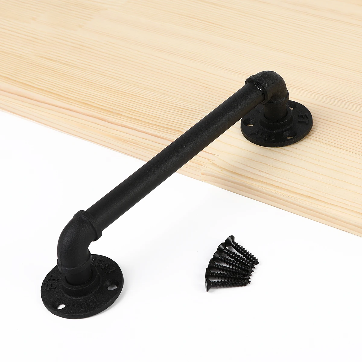 Черная ручка для вытягивания дверная сарая черная деревенская промышленная