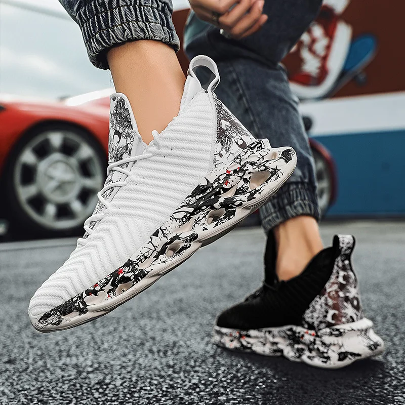 

2021 new fashion trend basketball shoes sports shoes non-slip wear-resistant running shoes