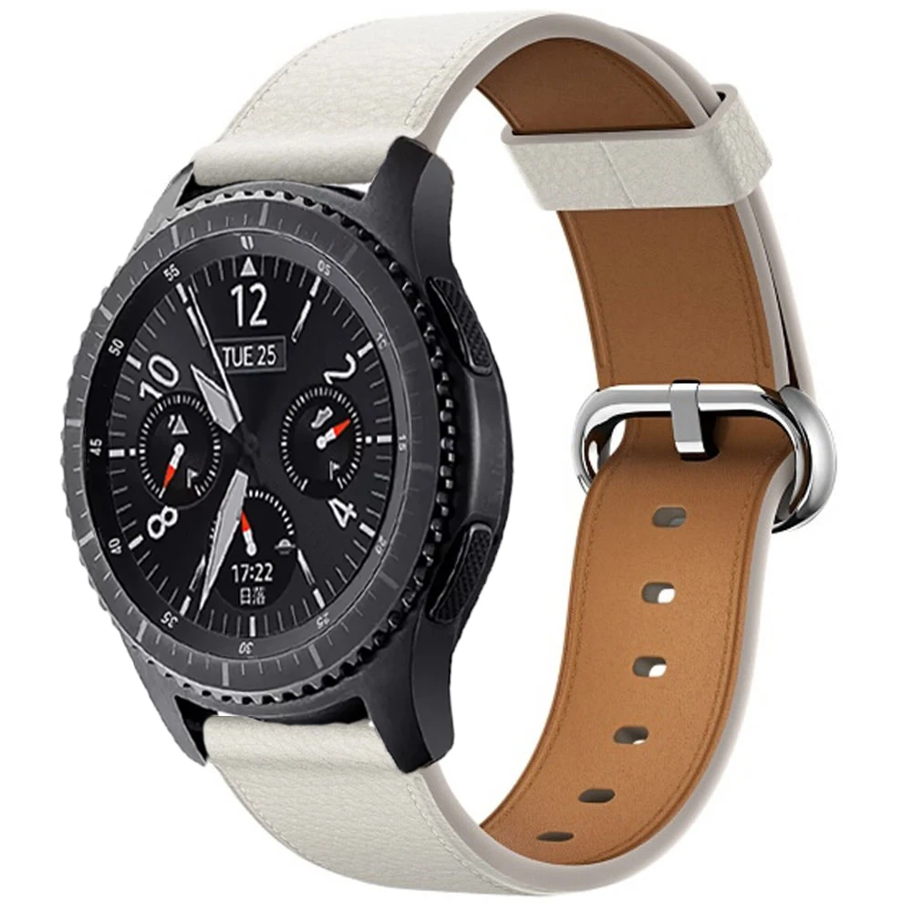 Ремешок для часов для samsung gear S3 ремешок для samsung gear S3 черный коричневый ремешок для gear S3 классический galaxy Watch active 46 мм