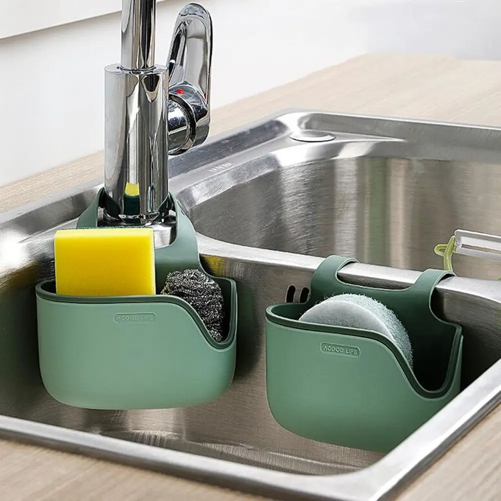 

Губчатая сушилка для ткани, стеллаж для хранения, корзина для домашней раковины, органайзер, сумка для хранения, полка для раковины