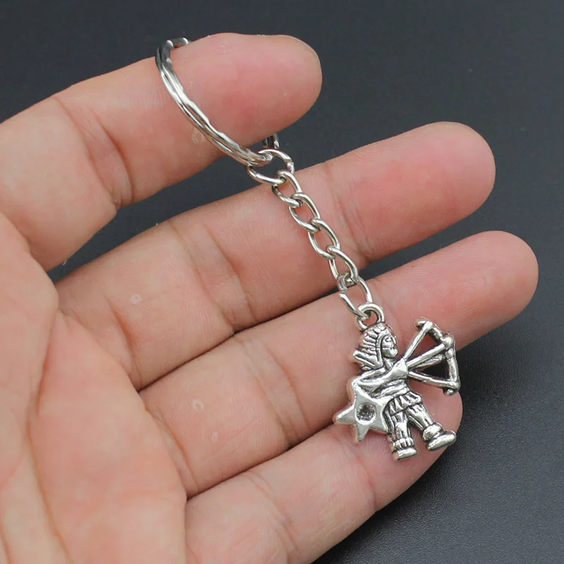 Hapiship Женский/мужской модный винтажный брелок ручной работы с 12 созвездиями