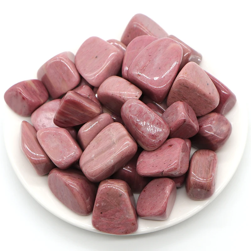 

Natural Rhodonite Quartz Crystals And Healing Stones Tumbled Bulk Mineral Specime Gemstones Home Aquarium Decoration