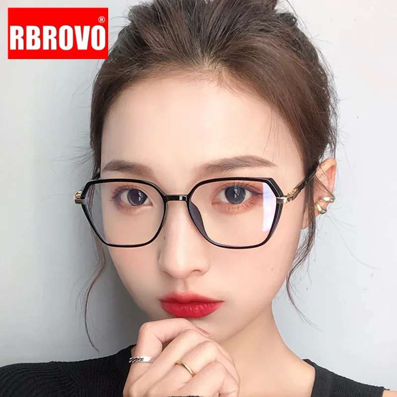 

RBROVO Fashion Retro Glasses Frame Women Square Glasses Frame Brand Luxury Eyeglasses Women/Men Mirror Lentes De Lectura Hombre