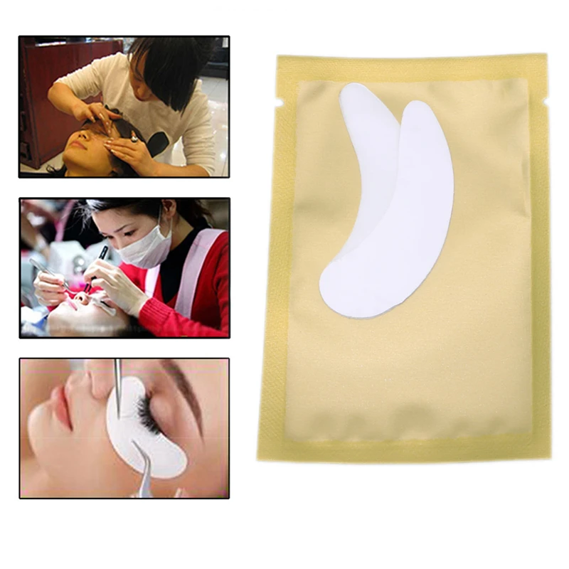 Полезные подкладки для наклеивания ресниц гель патч без ворса расширение маска