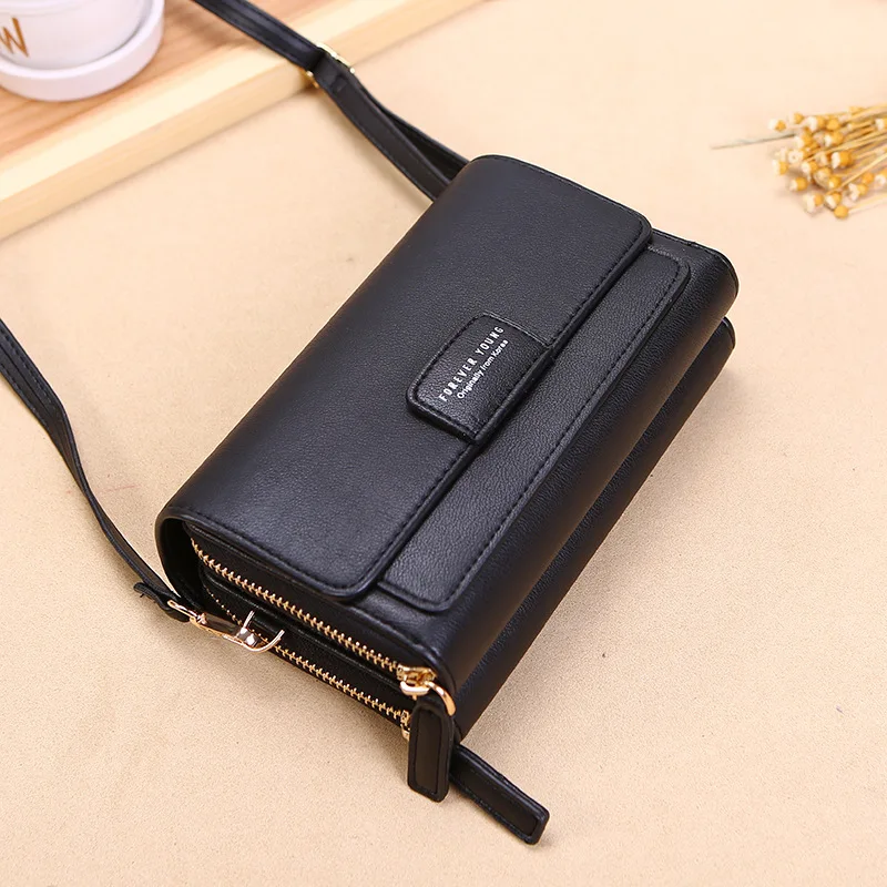 

New Lady's Shoulder Bag Korean Version Multi-card Position Handbag Purse Large Capacity Leisure Satchel Handbag Mobile Bag