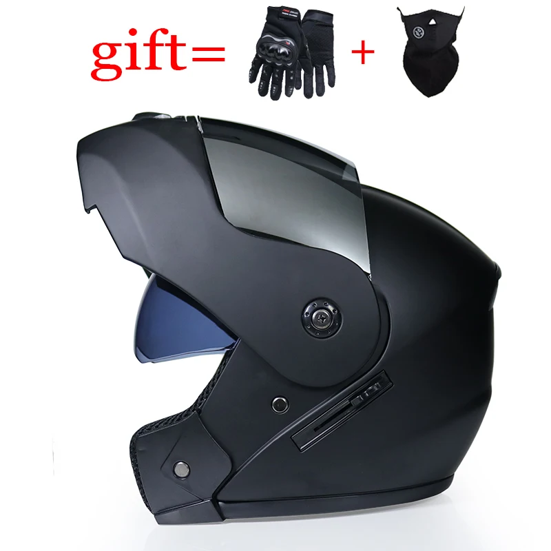 Популярная модульная moto rcycle шлем анфас Гонки moto rbike шлем с двойным козырьком от солнца Для женщин человек кожаный чехол из искусственной кожи(moto шлемы в горошек - Цвет: 2C
