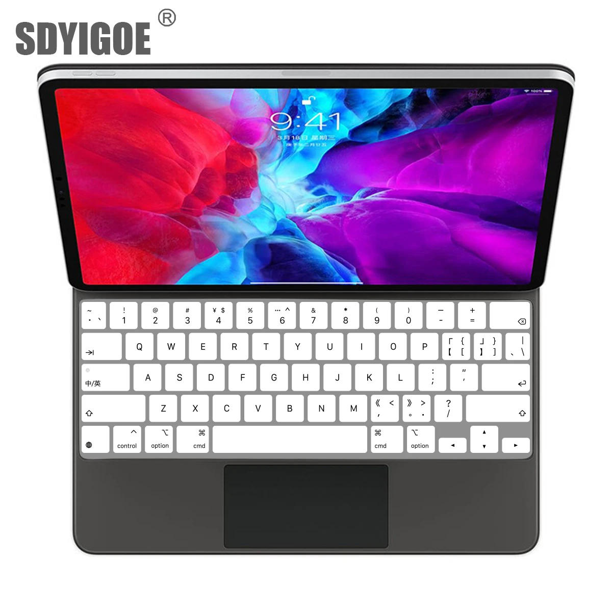 Чехол для iPad Pro 12 9 11 Magic 10 5 Air 4 3 7 8 2020 умный чехол-книжка черная прозрачная пленка
