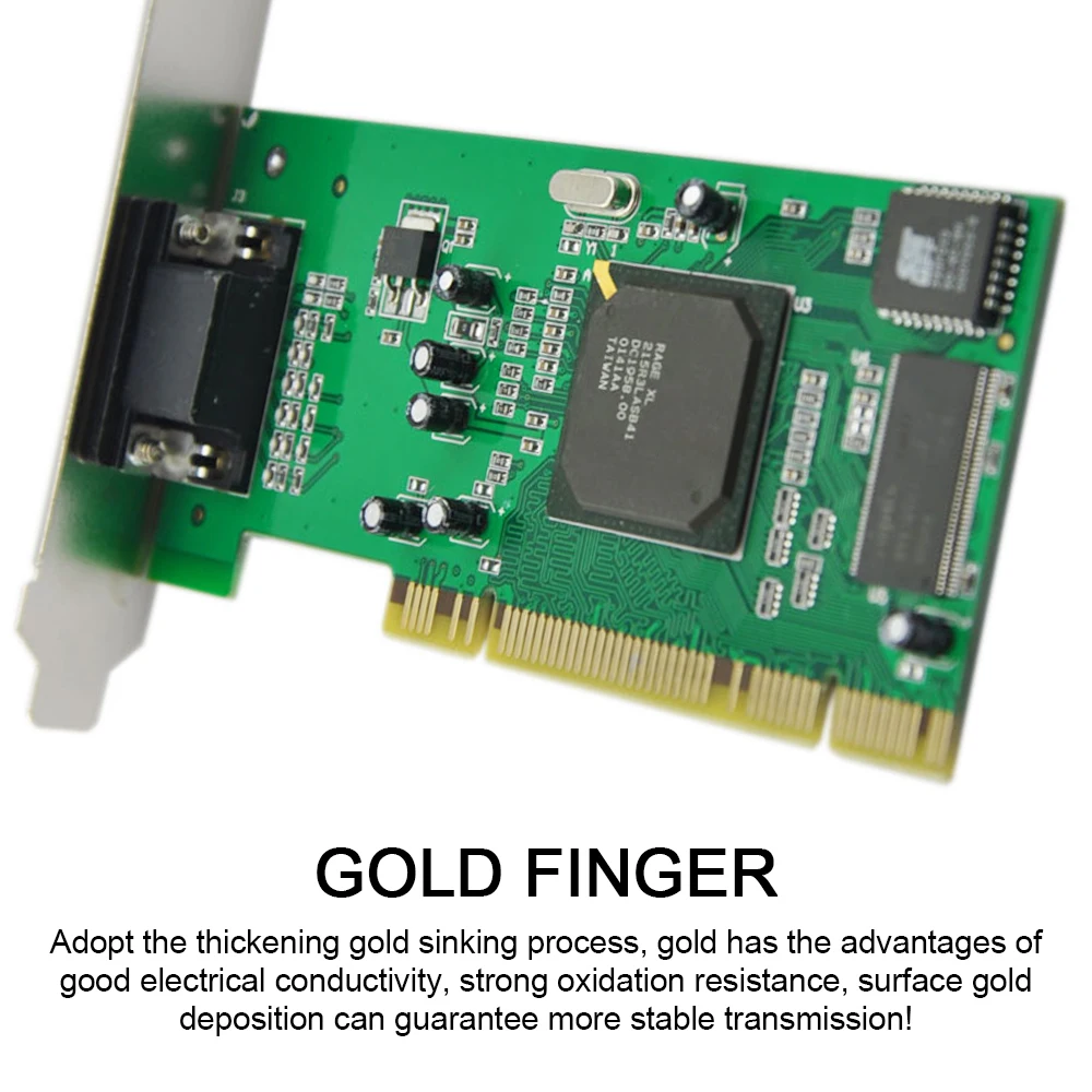 

PCI Graphics Card ATI Rage XL 8MB 32Bit Multi-Display VGA SDRAM Video Tractor Card PC Desktop Computer Accessories