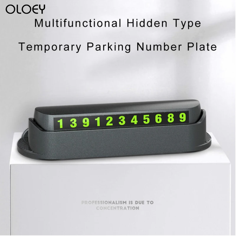 Автомобильный держатель скрытый автомобильный парковочный номер с Освежителем