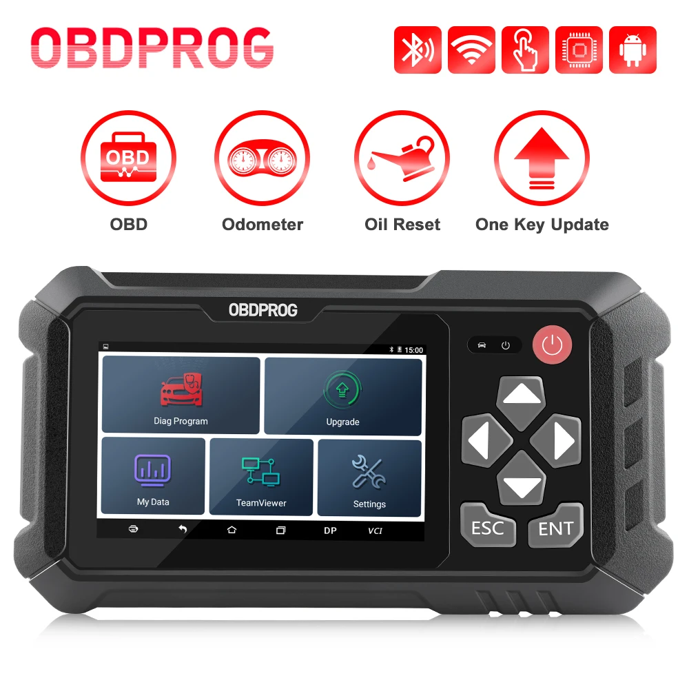 OBDPROG M500 OBD2 сканер Профессиональный коррекция пробега на одометре регулировки