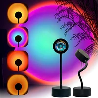 zk20 sunset aura lamp led projection lamp rainbow light atmosphere for home coffe shop background tiktok wall decoration