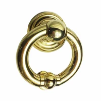 1pcs gold or bronze solid brass knocking for door morden glass wooden door knocker gate pull knob ring handle for dec hardware