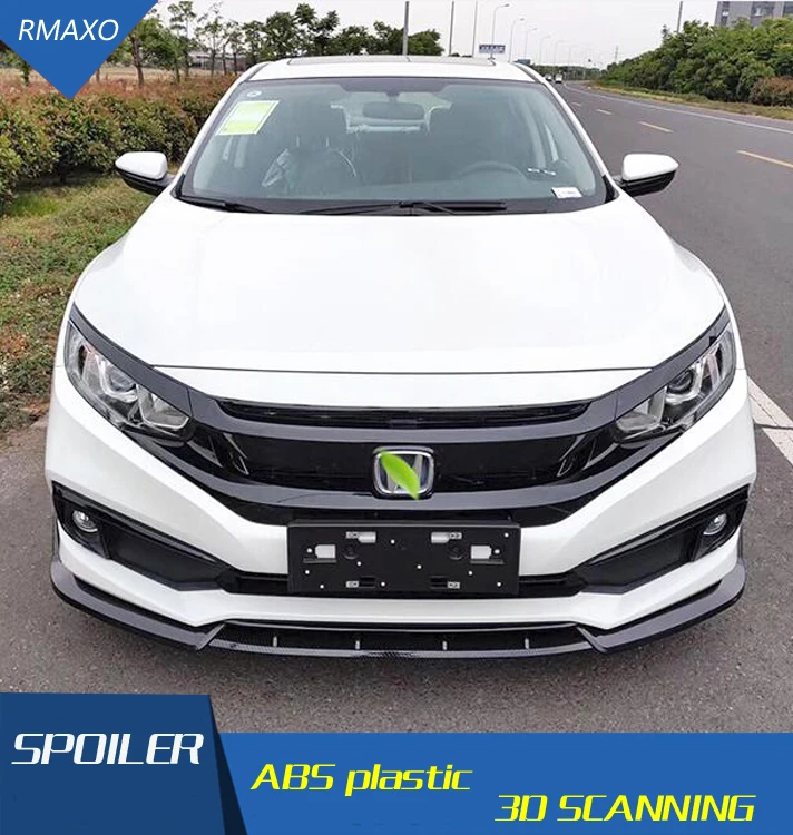 Для Honda Civic Body kit спойлер 2019 2020 для SC ABS задний бампер диффузор защитные