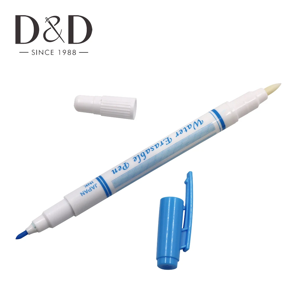 1 шт. водостираемая ручка растворимый исчезающий по ткани маркер и металлическая