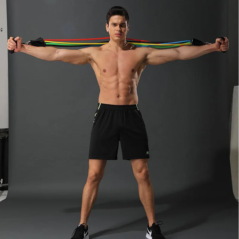 11 шт./компл. Тяговая веревка фитнес-упражнения эластичная лента для йоги