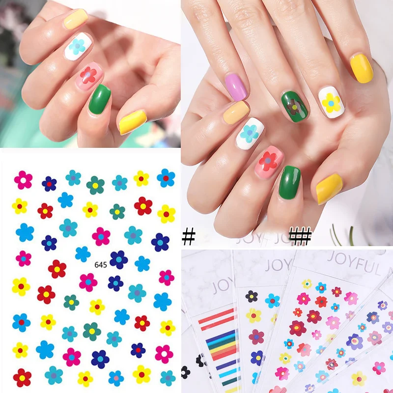1 шт./компл. водная наклейка для ногтей цветок Яйцо узор пропуск Цвет красота