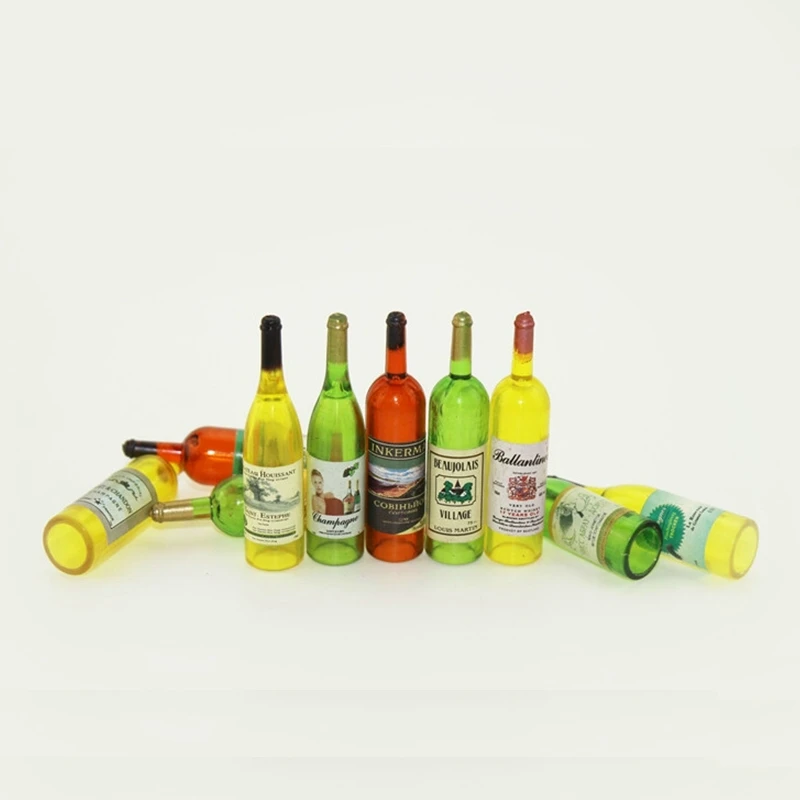 8 шт./компл. пивные бутылки для вина виски кукольный домик миниатюрный аксессуар