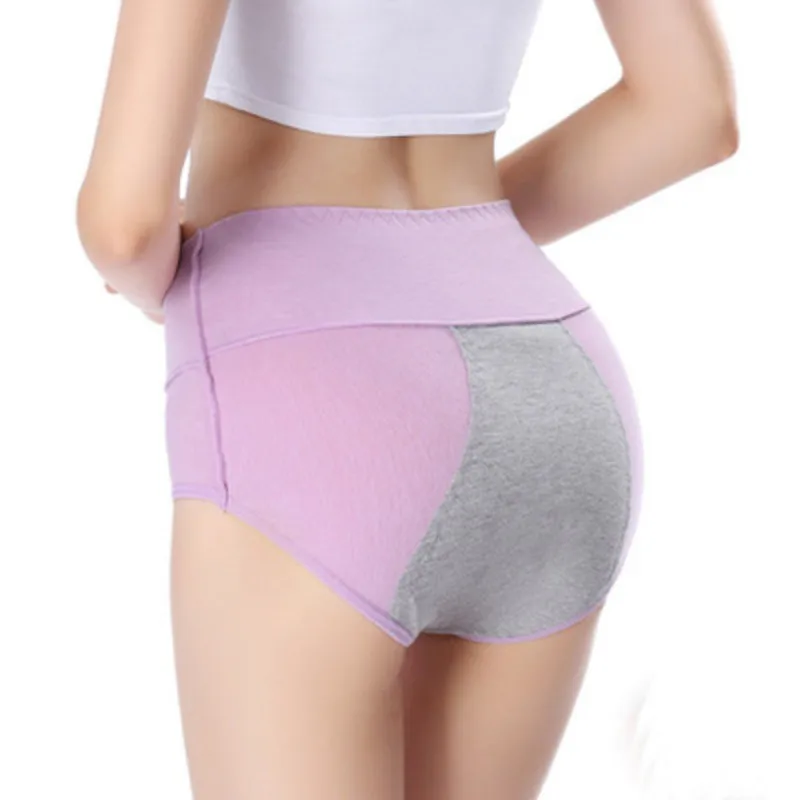

Cotton Menstrual Panties Comfortable Physiological Pants Women Underwear Period Cotton Waterproof Briefs Plus Size Lingerie