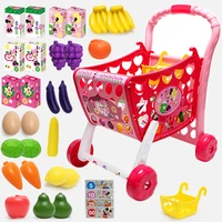 original disney childrens shopping cart toy girl supermarket trolley play house baby 2 4 6 years old kitchen ds339