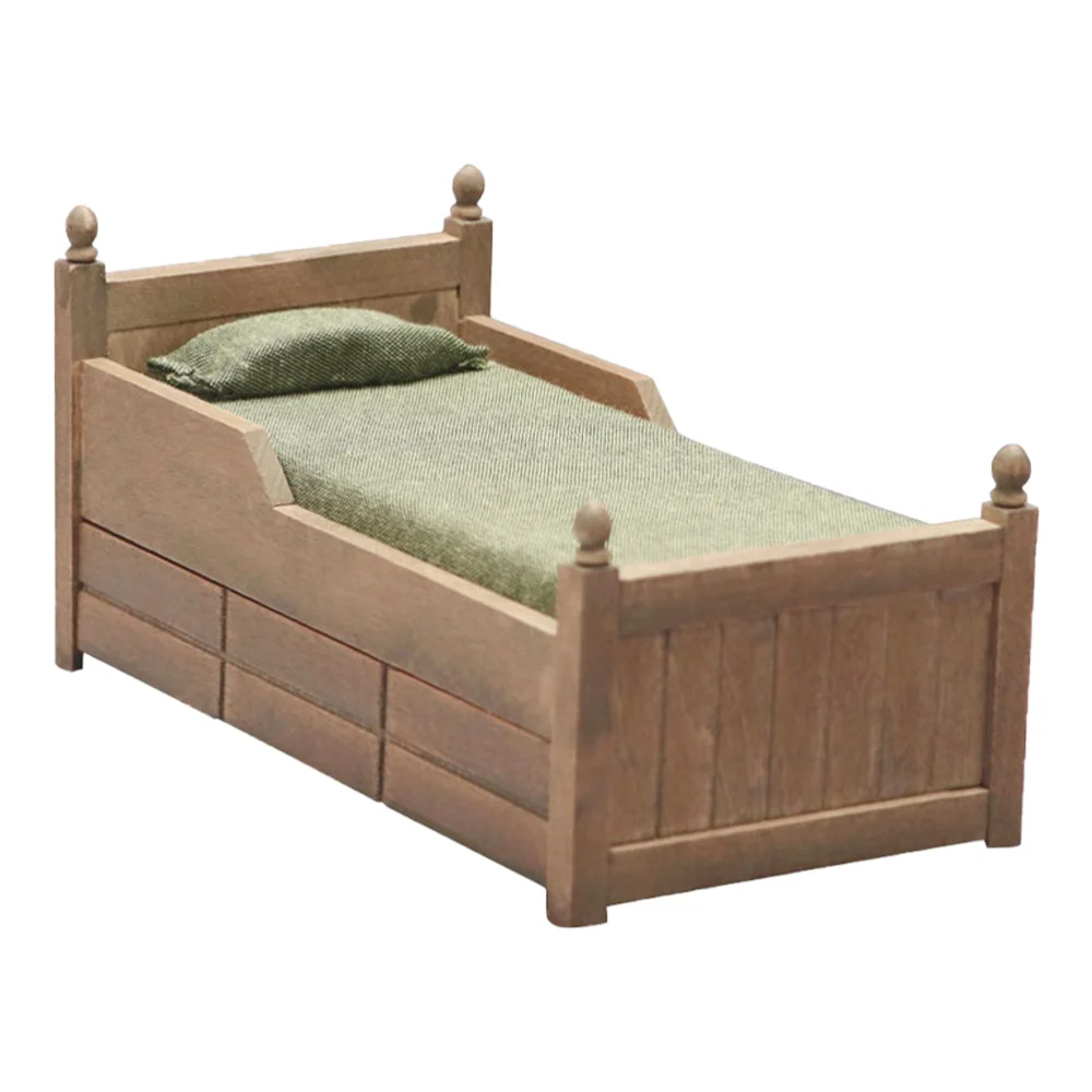 

1Pc Decorative Bed Furniture Model DIY Furniture Accessory Mini Scene Model