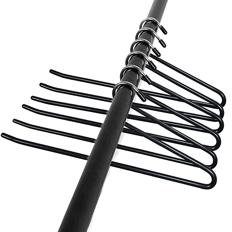 

20Pc Metal Open-End Non Slip Slack Pant Trouser Slack Hangers Organisers Clothes Bar Storage