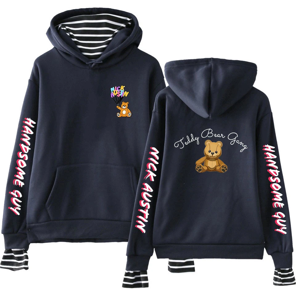 Ник Остин буфами на рукавах плюшевый мишка с фальш вставкой толстовки унисекс