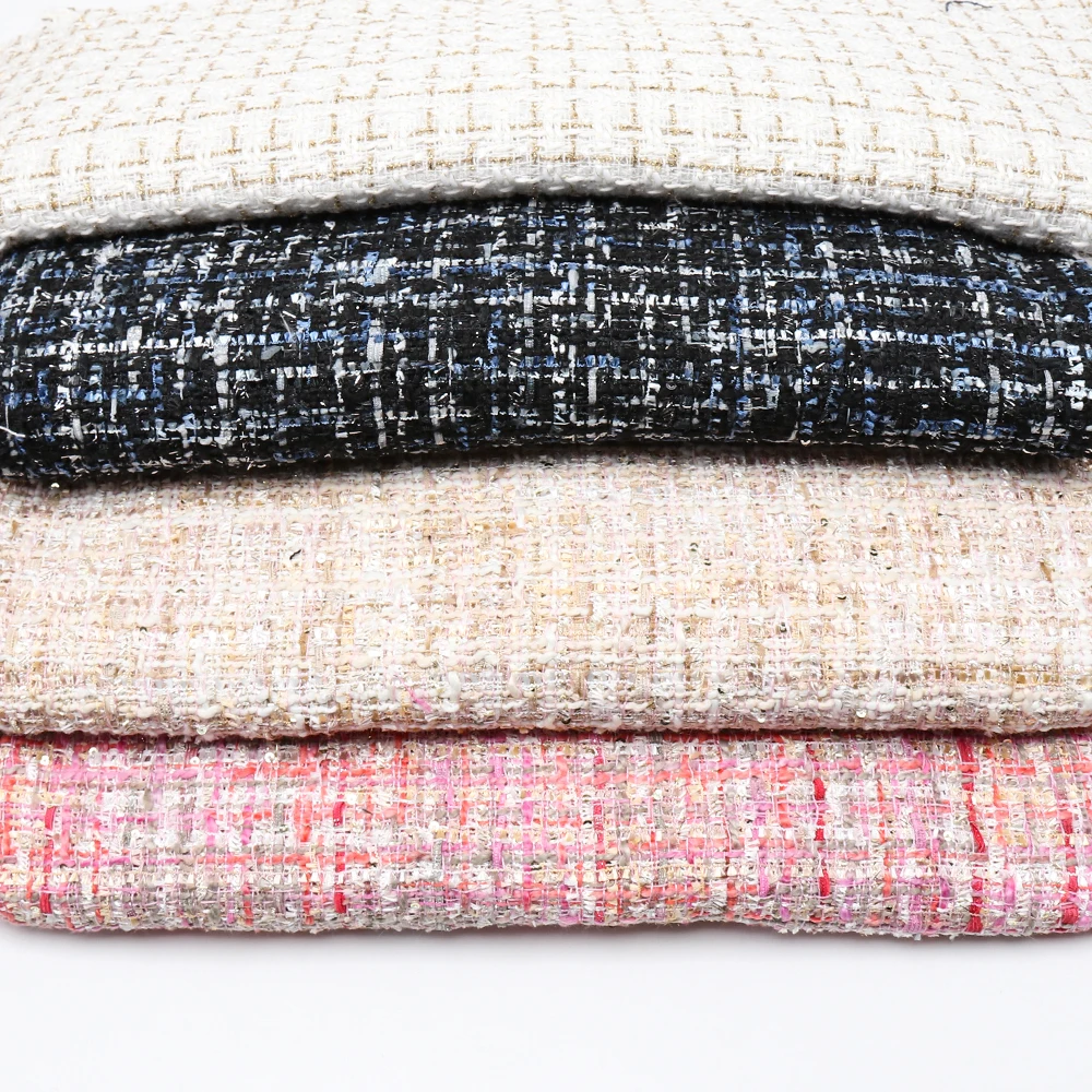 45CM*150CM Wool&Cashmere Weave Fancy Suiting Tweed Wool Fabric For Women Coat Overcoat Autumn&Winter New Cloth For DIY Sewing
