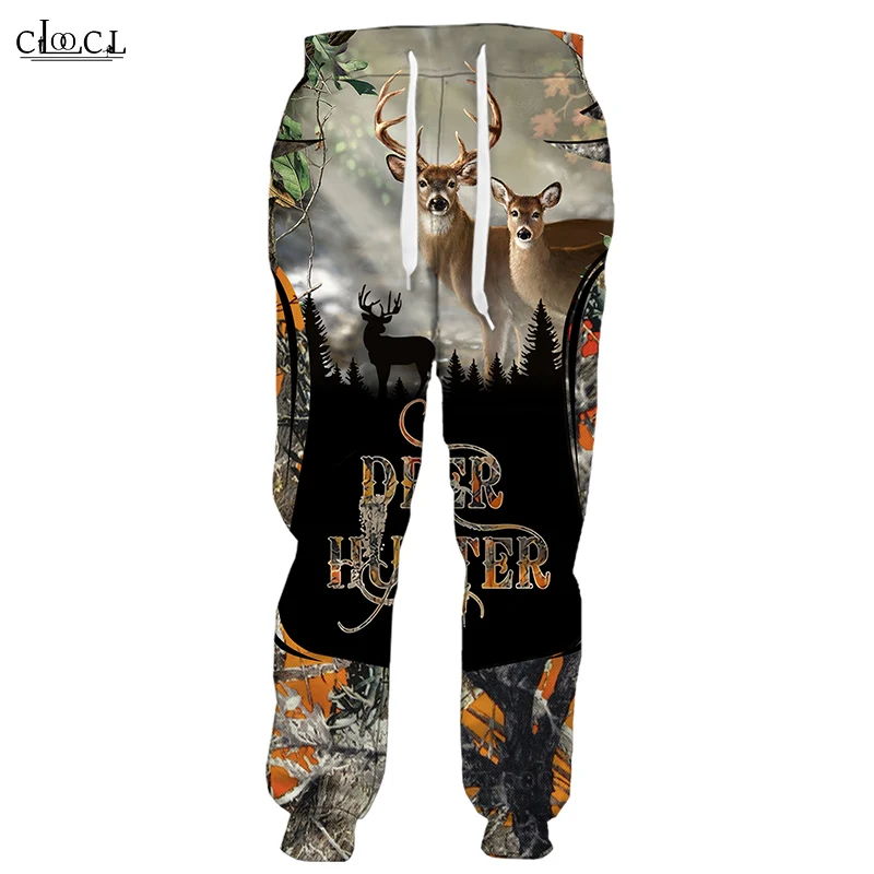 

CLOOCL Fashion Popular Hunting Deer 3D Print Men Women Trousers Hip Hop Hot Selling Harajuku Jogging Men Pants