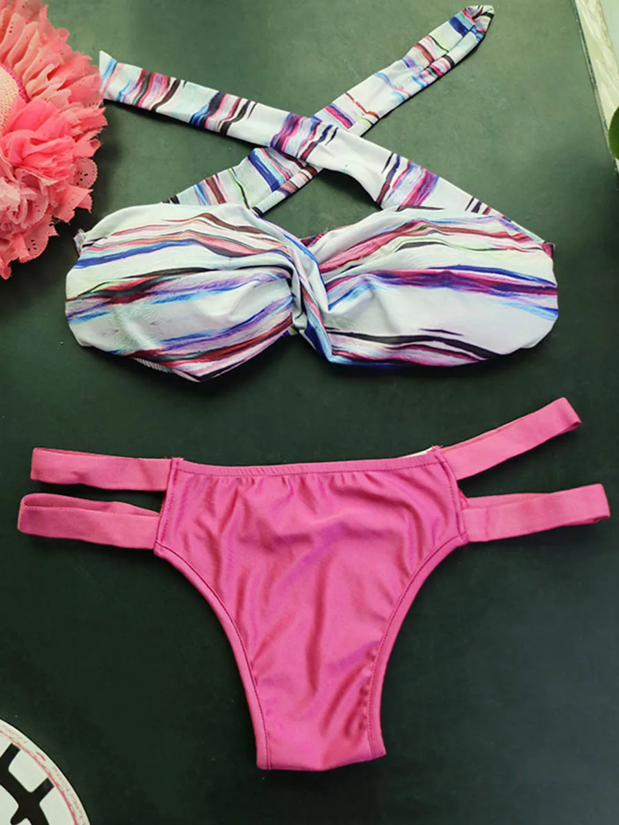 

Colorful Bikini Set Women Swimwear Mini Bikinis Push Up Triangle Bikini Bathing Suit Black Beach Beachwear Swimsuit Sexy Biquini