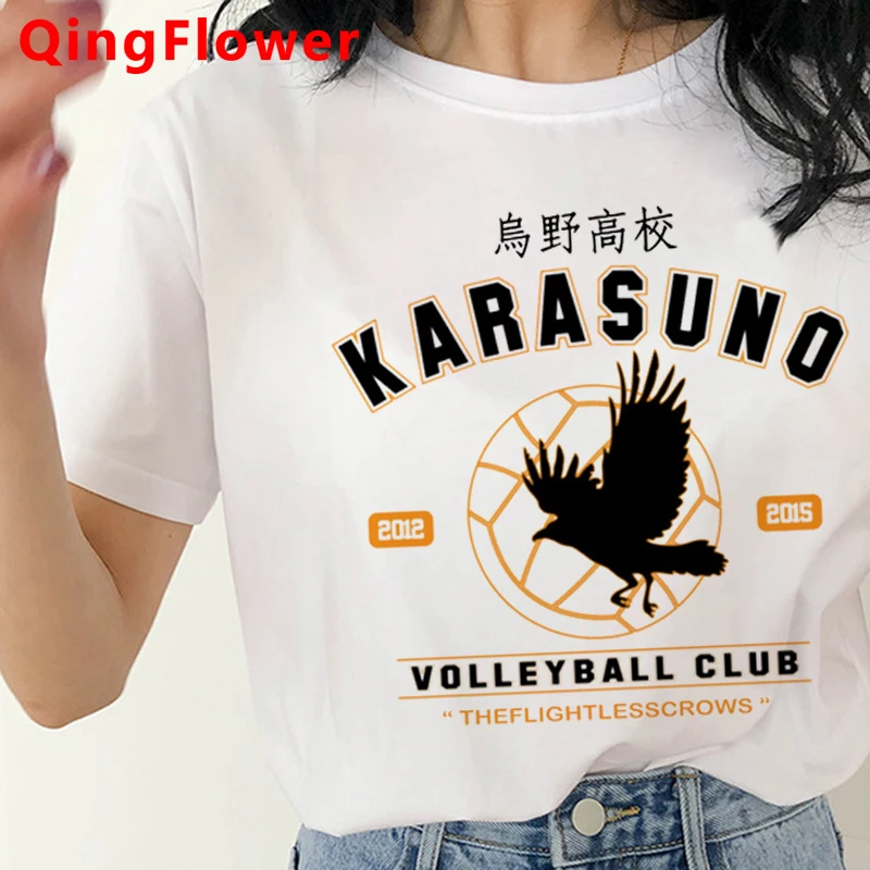 

Женская футболка с рисунком Oya Haikyuu, кавайная футболка с рисунком в японском стиле Харадзюку, женская футболка, летний топ