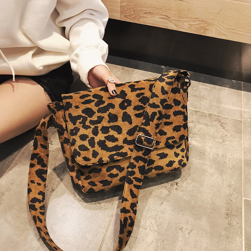 Универсальная сумка через плечо в новом стиле женская с принтом Leopord для девушек