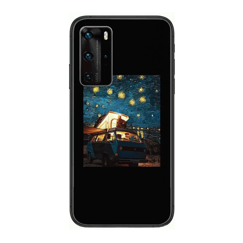 

Van Gogh Mona Lisa Art For Phone Case For Huawei P 40 30 20 10 9 8 Lite E Pro Plus Black Etui Coque Painting Hoesjes comic fash