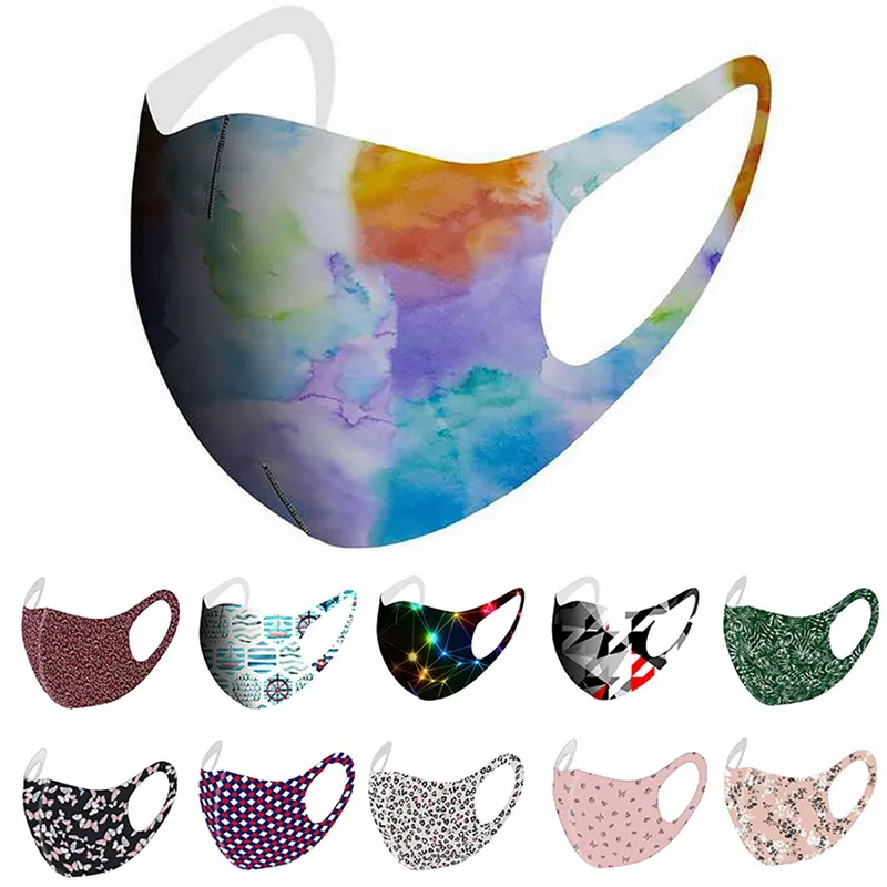 Тройной многослойное Тканевая маска для лица с фильтром карман нос провода