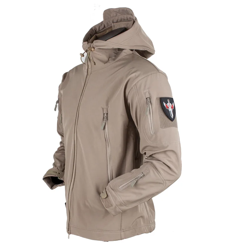 Куртка мужская водонепроницаемая тактическая ветрозащитная куртка-бомбер с - Фото №1