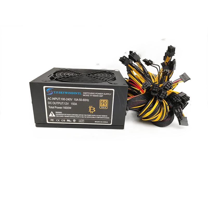 Бесплатная доставка блок питания 1600 Вт для ПК 110 В 220 майнинга TX устройство 6 шт.