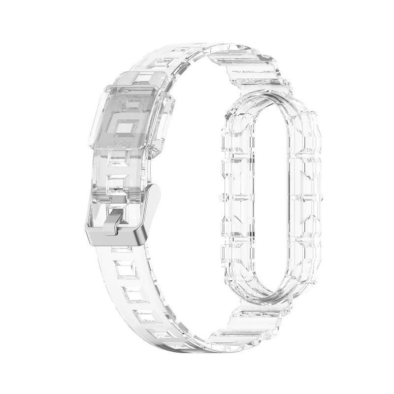 

New Silicone Strap For Xiaomi Mi Band 6/5 Colorful Transparent Soft TPU Replacement Wristband For Xiaomi Miband 6 5 Strap