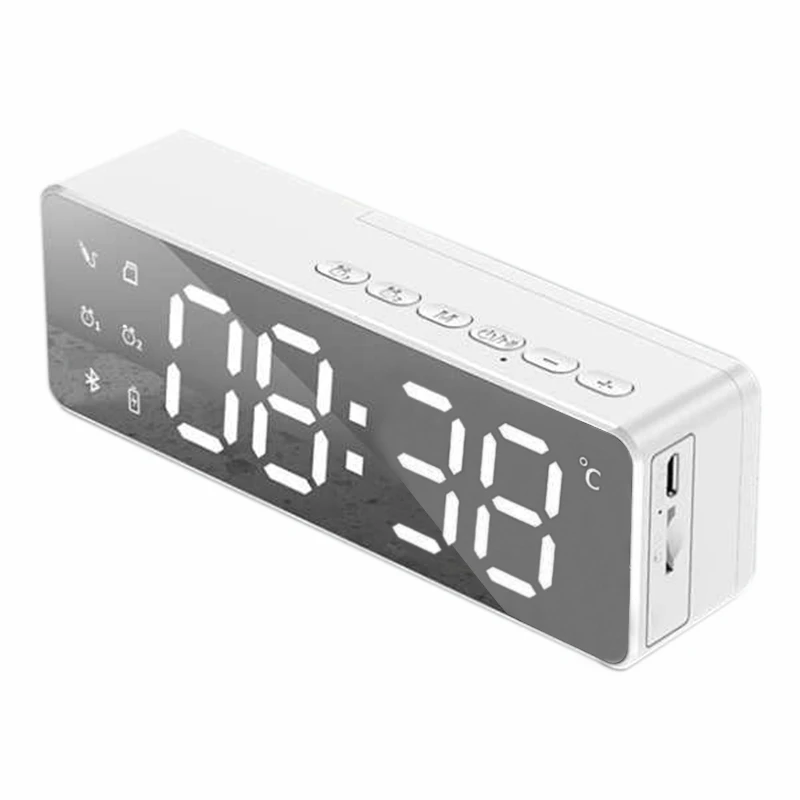 

Desktop Digital Alarm Clock Wireless Bluetooth Speaker for Bedroom