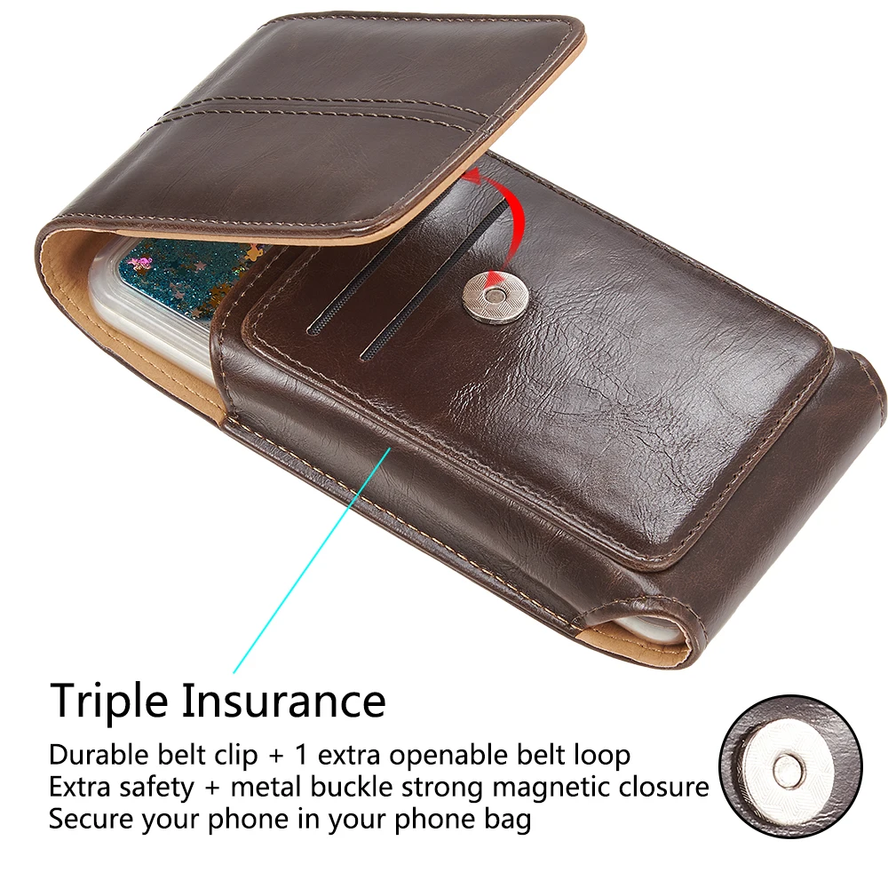 Универсальный чехол для телефона из искусственной кожи 5 дюйма уличная сумка в