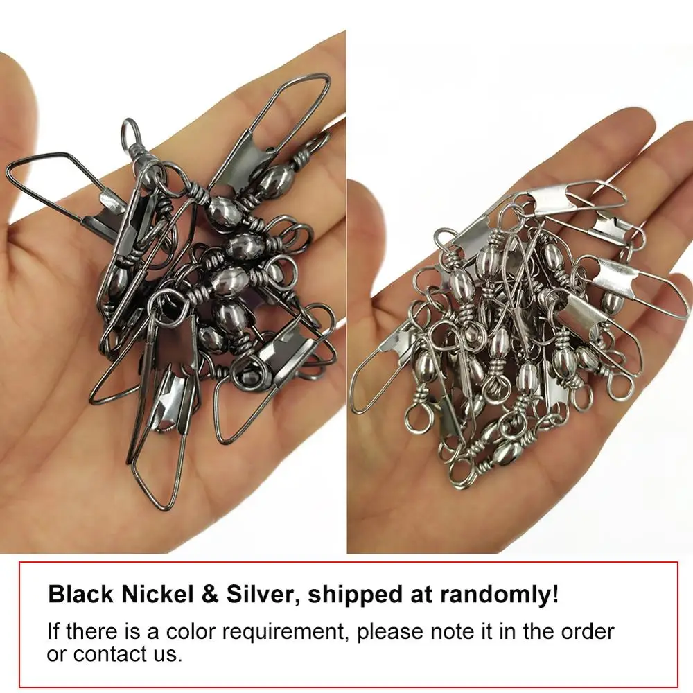 Рыболовный Вертлюг F1002 200 шт./лот с безопасной защелкой рыболовный соединитель