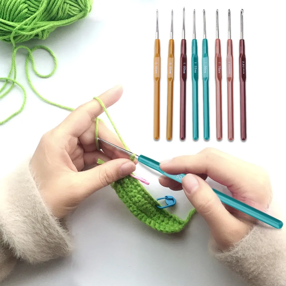 Домашний полный набор DIY 16 вязальные крючки разных размеров иголки, швы для вязания, чехол для вязания крючком, набор для вязания, 57 в 1 ткацкое шитье, инструменты